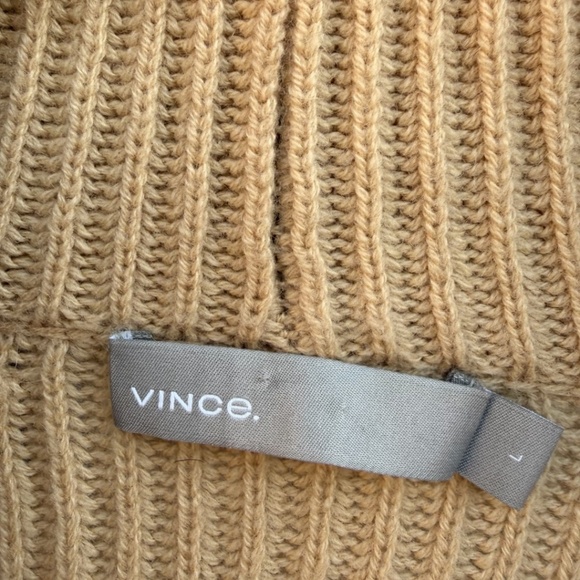 Vince. Wool Cashmere Blend Chunky Open Cropped Cardigan - Picture 7 of 11